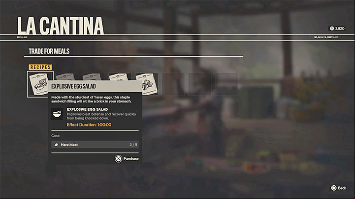 After unlocking the cantina, you can interact with it and view the list of available meals - Far Cry 6: Fry Cry Trophy - how to get it? - Trophy Guide - Far Cry 6 Guide