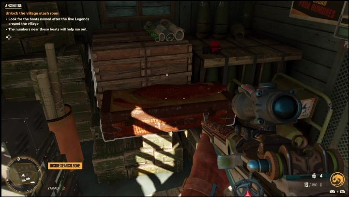 The correct code will grant you entry into the room - Far Cry 6: A Rising Tide - Treasure Hunts (El Este) - El Este - Far Cry 6 Guide