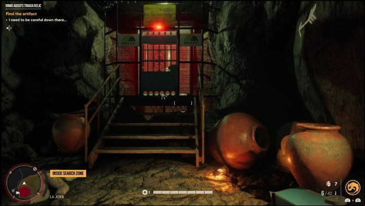 Jump into the water and swim to the next part of the cave - Far Cry 6: Mimo Abosis Triada Relic - Treasure Hunts - El Este - Far Cry 6 Guide