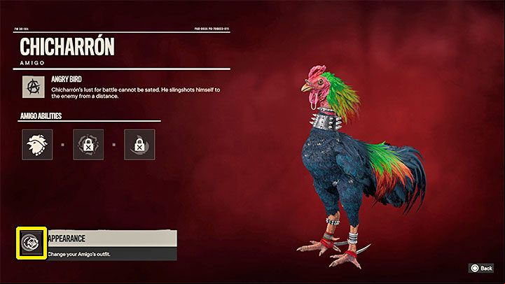 How to unlock: Equip Chicharrón with the Motherclucker Outfit - Far Cry 6: Trophies/Achievements - list - Trophy Guide - Far Cry 6 Guide