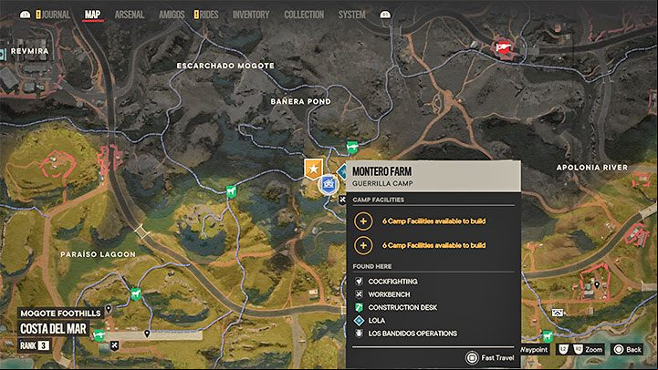 Montero Farm is a rebel hideout found in the Madrugada region - Far Cry 6: Guerrilla camps and their expansion - Basics - Far Cry 6 Guide