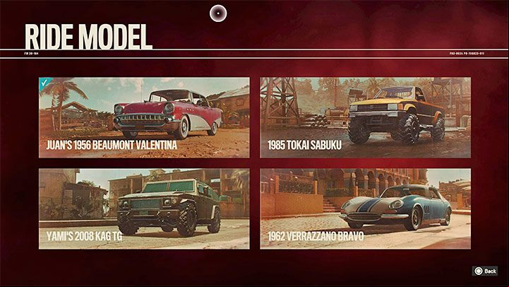 Rides are unique vehicles that are considered the main character's property - Far Cry 6: Vehicles and other means of transport - Basics - Far Cry 6 Guide