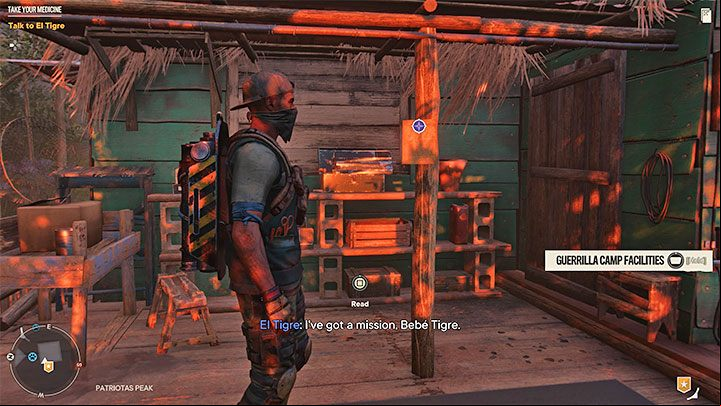 You can unlock this side quest after you first reach Patriotas Peak, which is a guerrilla hideout in El Este - Far Cry 6: Mans Best Enemy - walkthrough - Orange stories - El Este - Far Cry 6 Guide