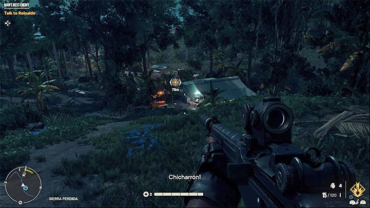 Reinaldo Alvarez can be found on a farm southeast of the guerilla camp - Far Cry 6: Mans Best Enemy - walkthrough - Orange stories - El Este - Far Cry 6 Guide