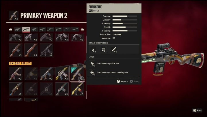Special Features: The Shark Jaw is a rifle that has the following modifications - Far Cry 6: Rifles, Unique weapons - list - Unique weapons - Far Cry 6 Guide
