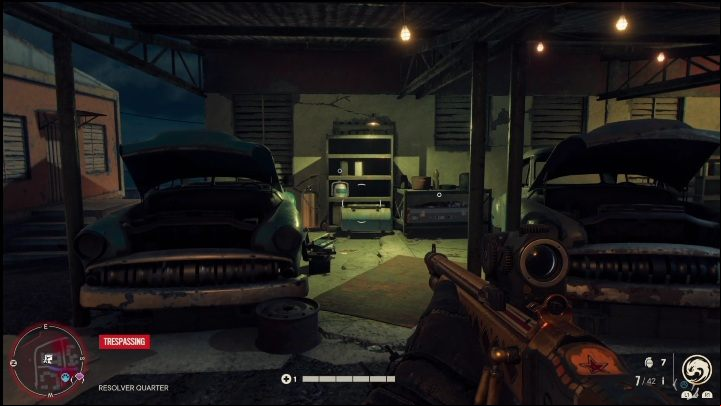 You will find the weapons chest in the car workshop, right next to the wall of the building - Far Cry 6: Submachine Guns, Unique weapons - list - Unique weapons - Far Cry 6 Guide