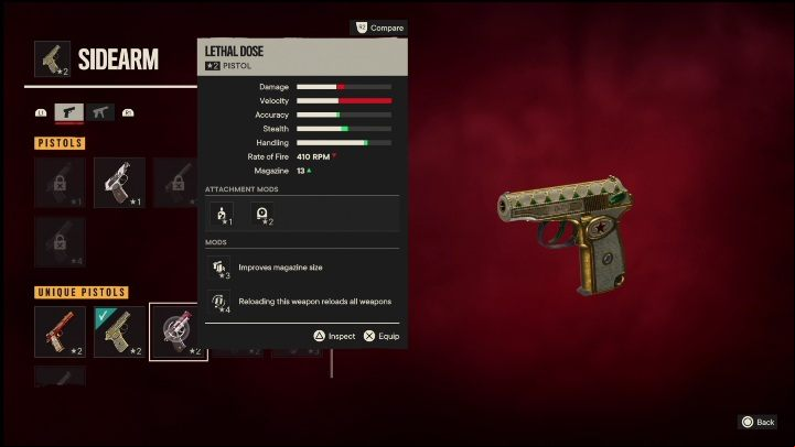 Special Features: Lethal Dose is a pistol initally modified with - Far Cry 6: Pistols, Unique weapons - list - Unique weapons - Far Cry 6 Guide