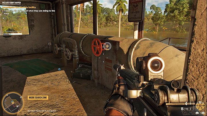 The first photo requires a visit to the pumping station building adjacent to the lake - Far Cry 6: Pics or It Didnt Happen - walkthrough - El Este - Far Cry 6 Guide
