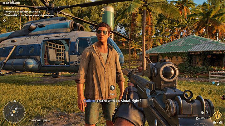 Talk to one of the rebels at the exit, then mount your horse and follow him - Far Cry 6: The New Revolution - walkthrough - El Este - Far Cry 6 Guide