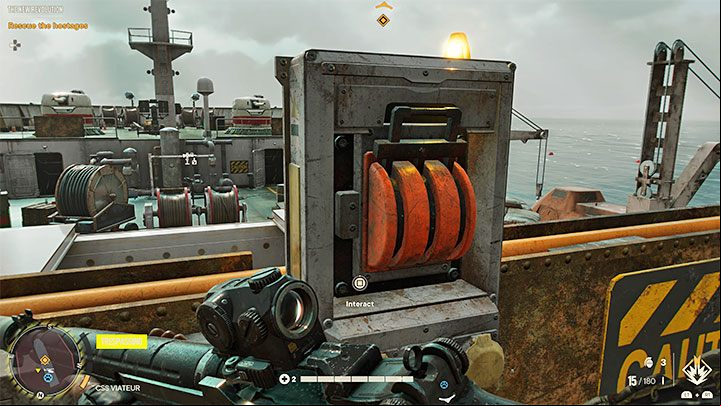 Once you've eliminated all enemies aboard the ship, find the interactive lever - Far Cry 6: The New Revolution - walkthrough - El Este - Far Cry 6 Guide