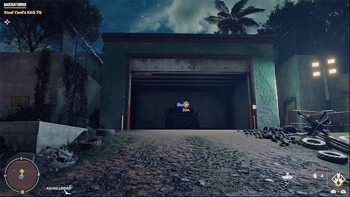 You will receive the last mission objective after destroying all enemy machines that patrolled the training ground - Far Cry 6: Backseat Driver - walkthrough - Madrugada - Far Cry 6 Guide