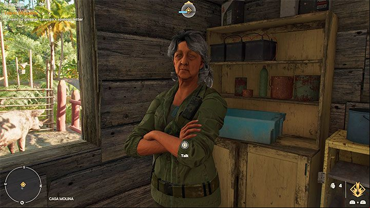 Eventually, Miguelina should stop running and return to her hut - Far Cry 6: The First Love - walkthrough - Orange stories - El Este - Far Cry 6 Guide