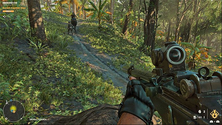 While you can theoretically fight all the encountered patrols, each skirmish risks Diaz's health - Far Cry 6: Undercover Stud - walkthrough - Orange stories - El Este - Far Cry 6 Guide
