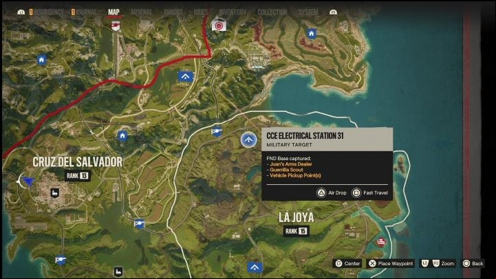 Location: Northern part of La Joya - Far Cry 6: El Este - FND bases, list of military targets - Fund bases - Far Cry 6 Guide