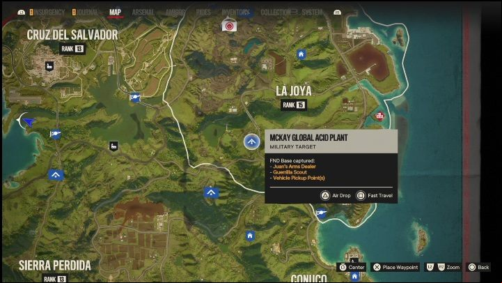 Location: Southwestern part of La Joya - Far Cry 6: El Este - FND bases, list of military targets - Fund bases - Far Cry 6 Guide