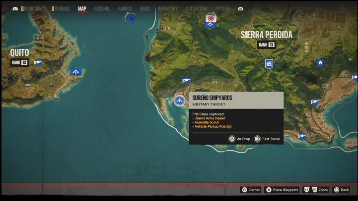 Location: Southwestern part of Sierra Perdida - Far Cry 6: El Este - FND bases, list of military targets - Fund bases - Far Cry 6 Guide