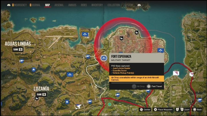 Location: Western part of Esperanza, outside the official part of the city - Far Cry 6: Esperanza - FND bases, list of military targets - FND bases - Far Cry 6 Guide