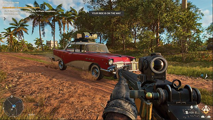 You can't miss this ride, as you get it automatically during the Fuel the Revolution operation, which is a mandatory quest during the long intro to the campaign on the Isla Santuario - Far Cry 6: Car Cry trophy - how to get it? - Trophy Guide - Far Cry 6 Guide