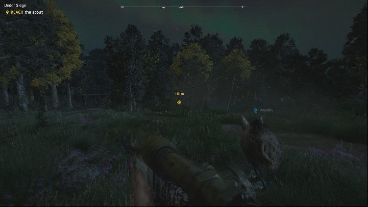Your first mission objective will be to reach a scout located a few hundred meters from Prosperity - Under Siege | Far Cry New Dawn Walkthrough - Story Missions - Far Cry New Dawn Guide