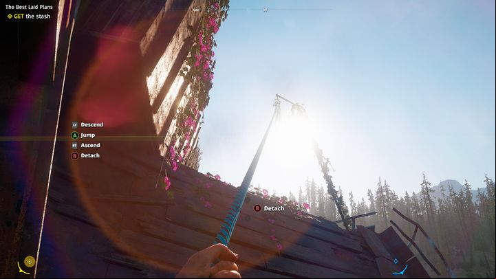 You reach a larger platform with wagons remains - The Best Laid Plans | Hidden Treasure in Far Cry New Dawn - Hidden treasures - Far Cry New Dawn Guide