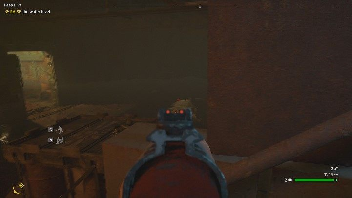 Use the blue ladder and head towards the mission marker - Deep Dive | Specialist missions in Far Cry New Dawn - Specialist missions - Far Cry New Dawn Guide