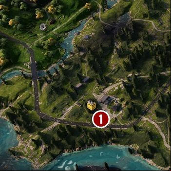 The point where you can match the image with the photo is in the woods, on the other side of the street where the house stand - A Thousand Words - Far Cry New Dawn Walkthrough - Side Missions - Far Cry New Dawn Guide