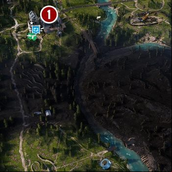 The point to match the photo is located near the road from which the entry to the Refinery goes - A Thousand Words - Far Cry New Dawn Walkthrough - Side Missions - Far Cry New Dawn Guide