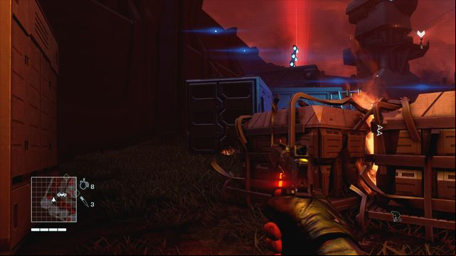 Head left, sneaking behind containers - 1 - You got time to duck? - Main missions - Far Cry 3: Blood Dragon - Game Guide and Walkthrough
