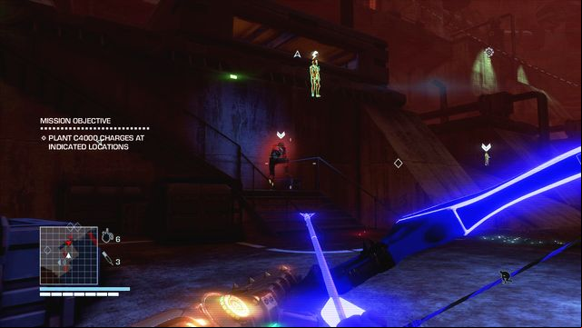 If you prefer silent option, use the cybereye to monitor enemies and jump into water - 3 - Punch it - Main missions - Far Cry 3: Blood Dragon - Game Guide and Walkthrough