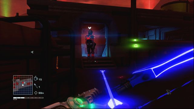 After a moment a guard should appear - 5 - I don't deal with psychos. I put'em away - Main missions - Far Cry 3: Blood Dragon - Game Guide and Walkthrough