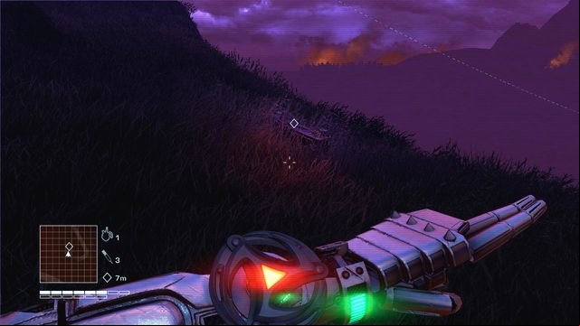 Head towards the mission objective marked on the map - Hunt the sniper - Side missions - Predator's path - Far Cry 3: Blood Dragon - Game Guide and Walkthrough