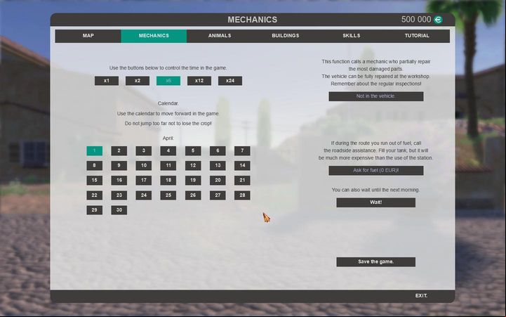 The second is devoted to the gameplay mechanics - you can control the speed of the age of time, as well as jump between specific days - Settings - The basics - Farm Expert 2017 Game Guide