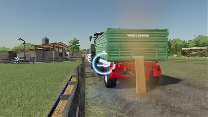Chute is a convenient form for feeding animals, especially in the barn, under the roof. - Farming Simulator 22: Trailers - differences and features - Vehicles and machinery - Farming Simulator 22 Guide