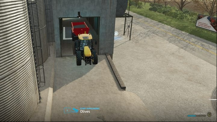 Railway warehouses (located next to the tracks) allow you to store both olives and grapes for free - Farming Simulator 22: Fruit-growing - Orchards & greenhouses - Farming Simulator 22 Guide