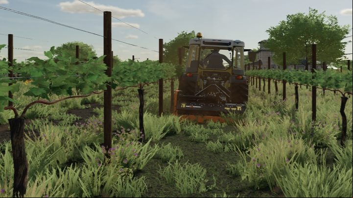 Mulching should be carried out when the grass is tall - Farming Simulator 22: Fruit-growing - Orchards & greenhouses - Farming Simulator 22 Guide