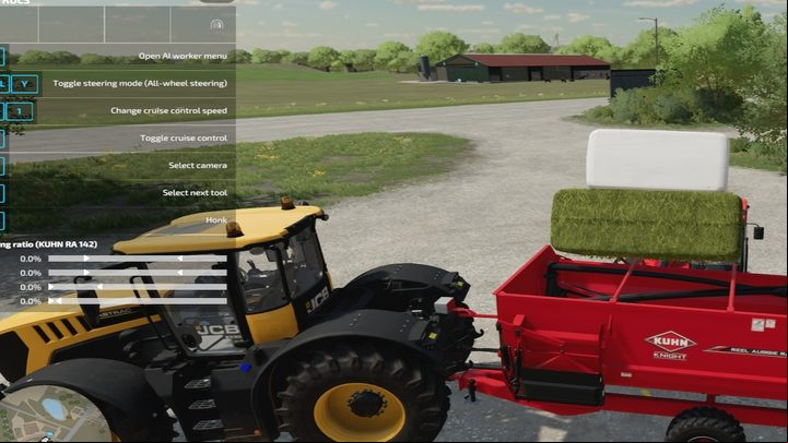 You must fill the trailer or vehicle with hay and chaff in the appropriate proportions, as shown in the window on the left when you approach the machine - Farming Simulator 22: Cows - breeding, tips - Breeding - Farming Simulator 22 Guide