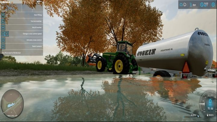 To transport water you use a special tanker found in the Animals shop tab - note that not every tanker has the same use, some are used to transport water, others for fuel, others yet for slurry or milk - Farming simulator 22: Water - how to obtain? - Livestock farms - Farming Simulator 22 Guide
