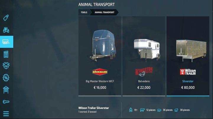 It requires a truck tractor or a trolley attachable to the tractor to serve as an "adapter" of sorts - Farming Simulator 22: Animals - how to buy? - Livestock farms - Farming Simulator 22 Guide