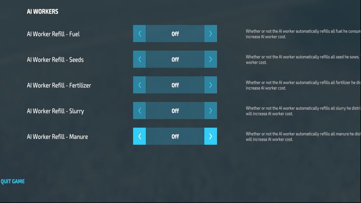 The last few options in the settings are devoted to employees - Farming Simulator 22: Workers - Basics - Farming Simulator 22 Guide