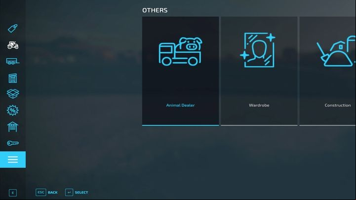 You can sell animals from the shopping menu , but it is more convenient to go to a specific building/pasture to have full control over the place you sell the animals from - Farming Simulator 22: Animals - how to sell? - Livestock farms - Farming Simulator 22 Guide