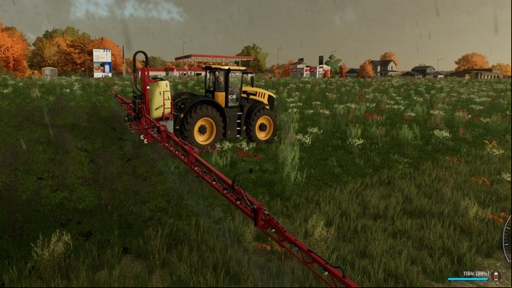 The use of the herbicide prevents the weeds from appearing throughout the growth period and destroys more mature weeds. - Farming Simulator 22: Weeds and weeding - Field work - Farming Simulator 22 Guide