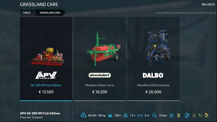 In the store, under the Grassland Care tab, you can find two weeders (in the basic version of the game) - Farming Simulator 22: Weeds and weeding - Field work - Farming Simulator 22 Guide