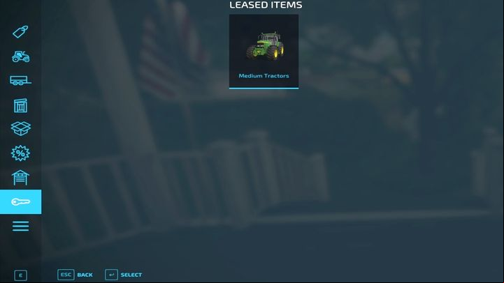 To see which vehicles you have rented, select the wrench icon from the shopping menu - Farming Simulator 22: Trade, repair and modifications - Vehicles and machinery - Farming Simulator 22 Guide