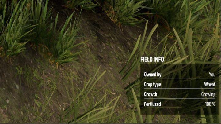 You can also check the status of the fields by walking up to the field and hovering over it. - Farming Simulator 22: Monitoring growth - Field work - Farming Simulator 22 Guide