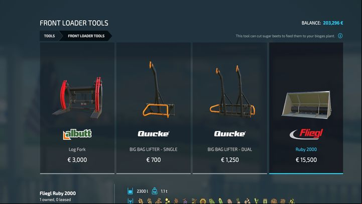 To obtain beet pulp, use a special front loader cap - Fliegl Ruby 2000 (it is also used as a regular bucket) - Farming Simulator 22: Potatoes and beets - Field work - Farming Simulator 22 Guide