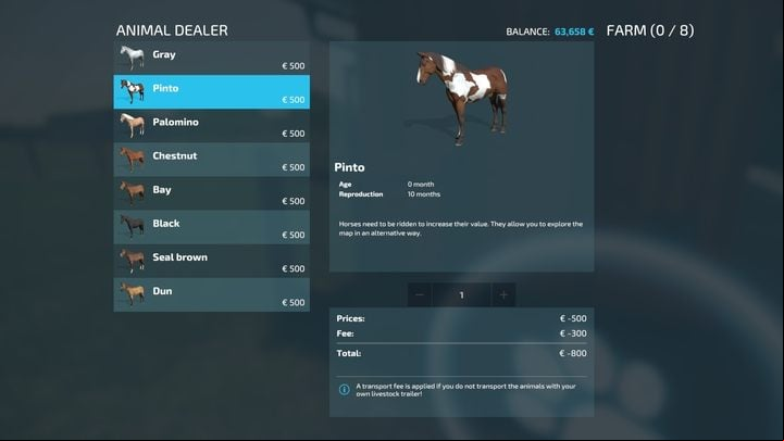 Several breeds of horses are available - Farming Simulator 22: Horses - breeding, tips - Breeding - Farming Simulator 22 Guide