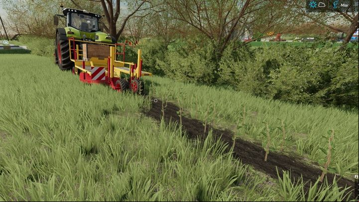 Poplars can be planted even around your plot - the machines won't collide with them - Farming Simulator 22: Poplars - Forestry & timber industry - Farming Simulator 22 Guide