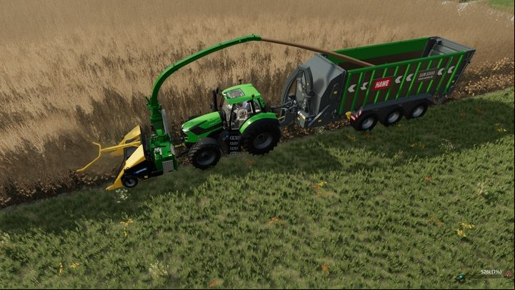 You can easily harvest poplars using a special chaff cutter attached to the tractor (Lacotec LH II, Chaff cutter headers tab) together with the appropriate poplar header (New Holland 130FB, in the same tab) - Farming Simulator 22: Poplars - Forestry & timber industry - Farming Simulator 22 Guide