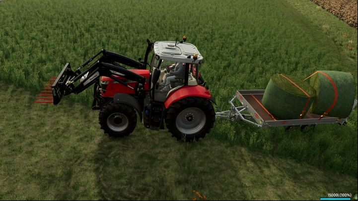 that the FS22 is very flexible - use what you have, you don't necessarily need specialized equipment - Farming Simulator 22: Bailing - tips - Grass, hay and silage - Farming Simulator 22 Guide