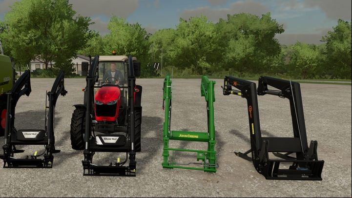There are several different brands of systems available with compatible loaders - you don't have to worry about that. They're all compatible. - Farming Simulator 22: How to install tractor loader? - FAQ - Farming Simulator 22 Guide